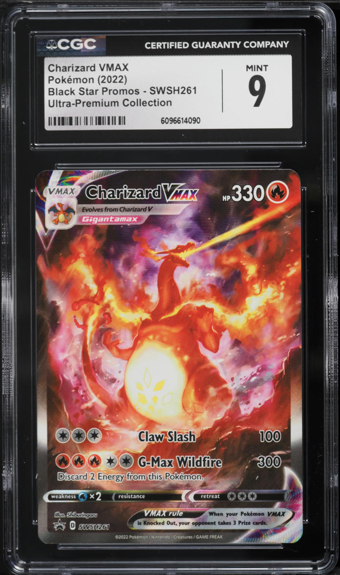 2022 Pokemon Sword & Shield Promo Ultra Premium Charizard VMAX #SWSH261 CGC 9 MINT
