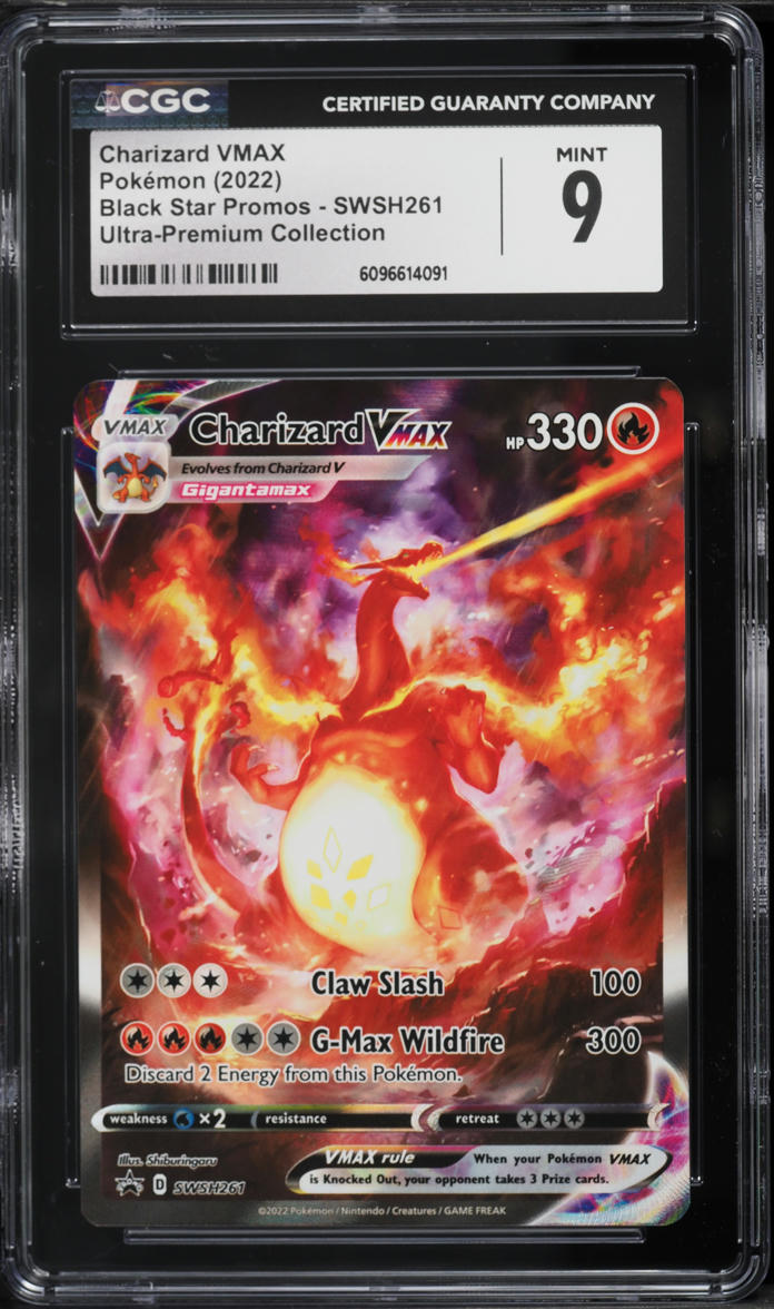 2022 Pokemon Sword & Shield Promo Ultra Premium Charizard VMAX #SWSH261 CGC 9 MINT