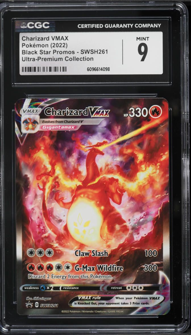 2022 Pokemon Sword & Shield Promo Ultra Premium Charizard VMAX #SWSH261 CGC 9 MINT