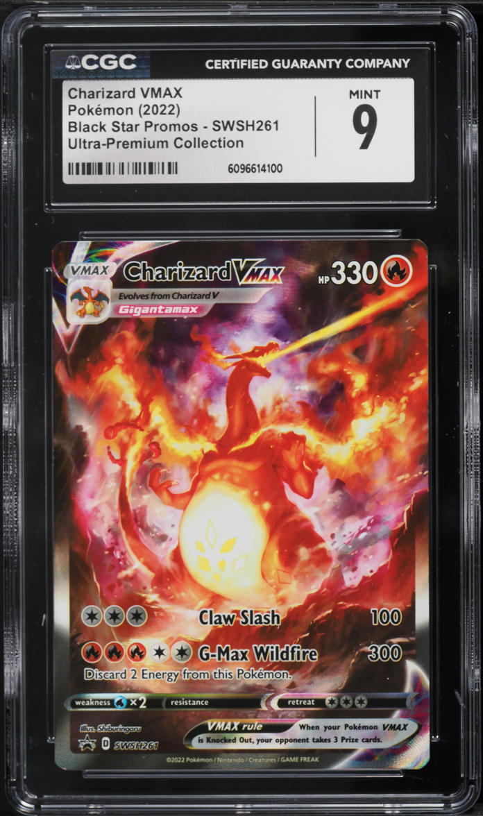 2022 Pokemon Sword & Shield Promo Ultra Premium Charizard VMAX #SWSH261 CGC 9 MINT