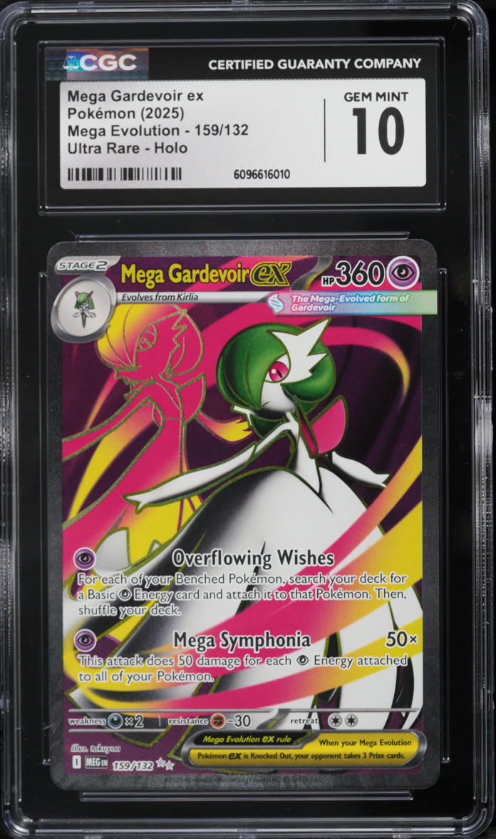 2025 Pokemon Mega Evolution Full Art Mega Gardevoir ex #159 CGC 10
