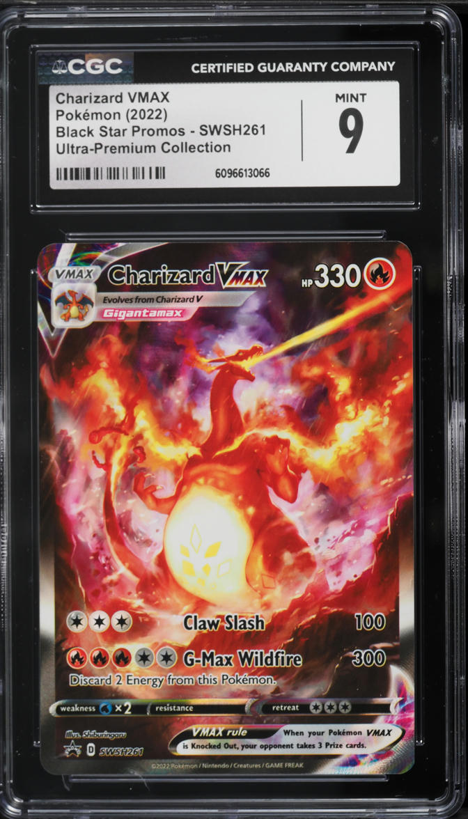 2022 Pokemon Sword & Shield Promo Ultra Premium Alt Art Charizard VMAX #SWSH261 CGC 9 MINT
