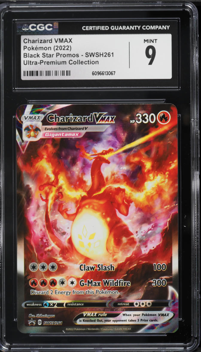 2022 Pokemon Sword & Shield Promo Ultra Premium Alt Art Charizard VMAX #SWSH261 CGC 9 MINT