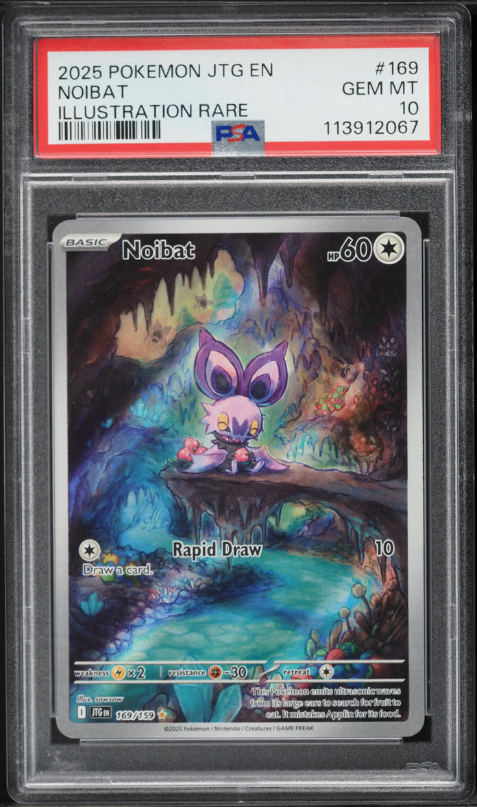 2025 Pokemon Scarlet & Violet Journey Together IR Noibat #169 PSA 10 GEM MINT
