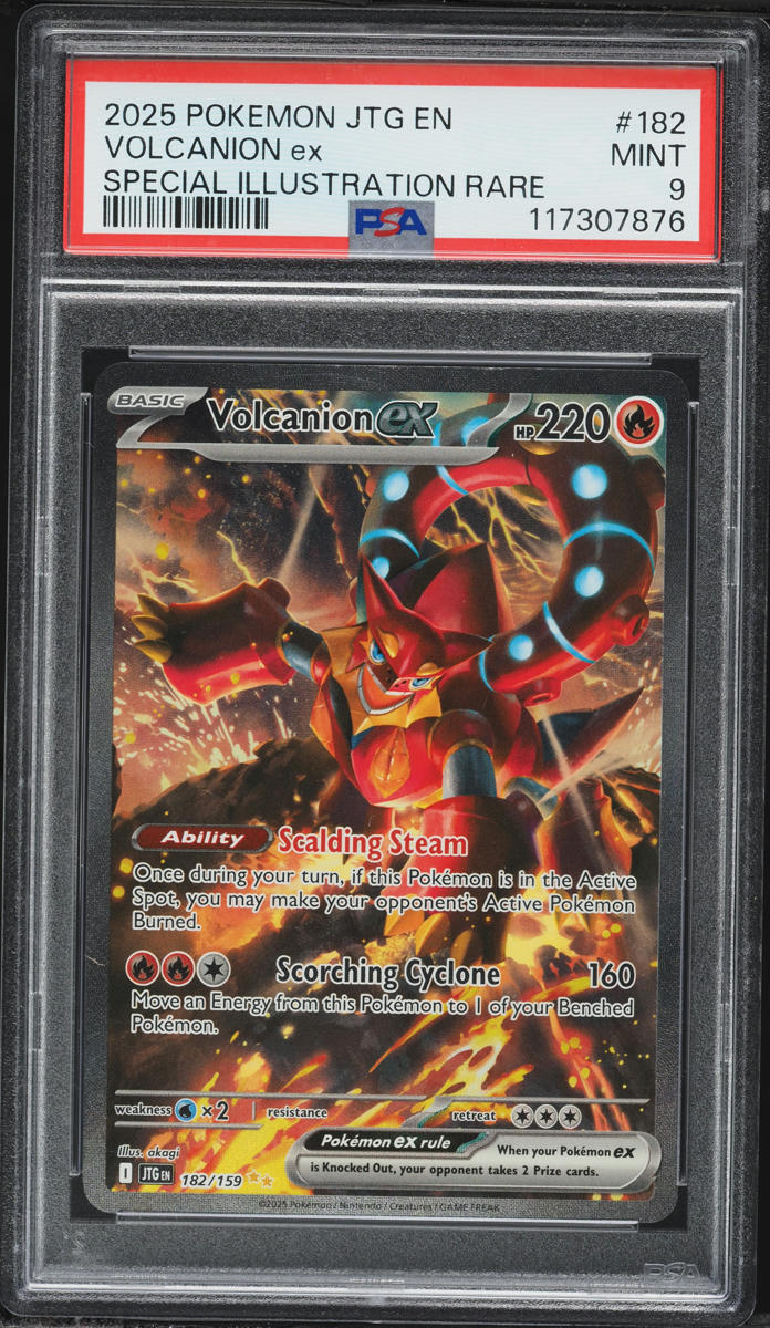 2025 Pokemon Scarlet & Violet Journey Together SIR Volcanion EX #182 PSA 9 MINT