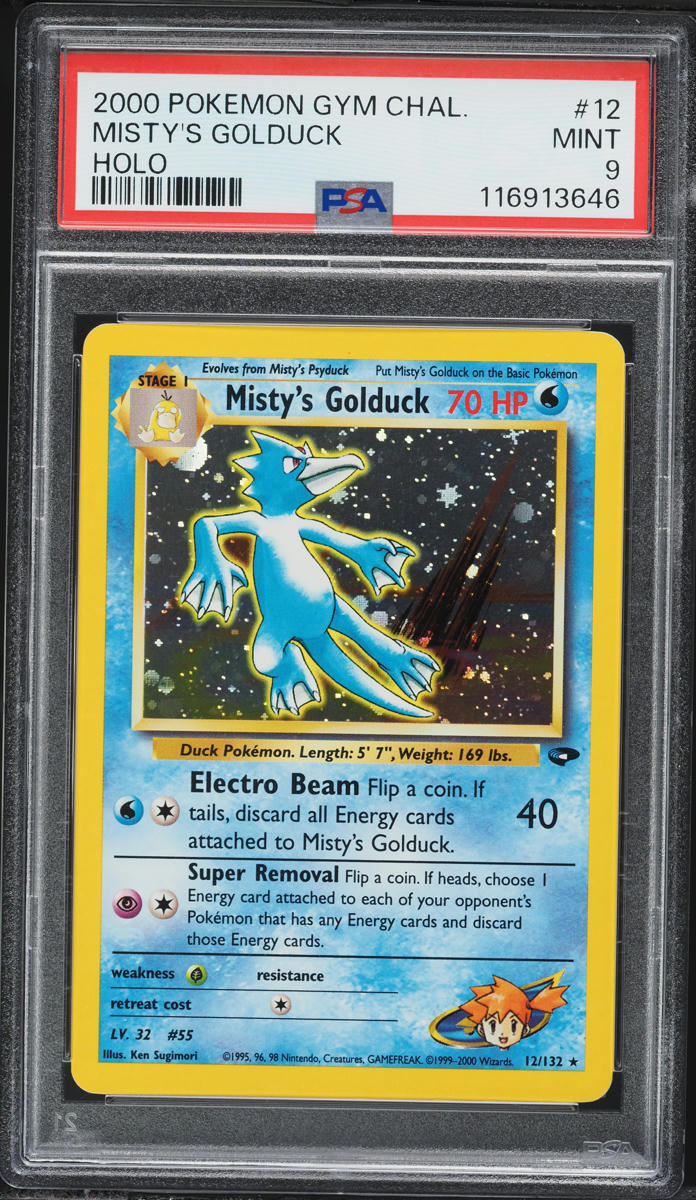 2000 Pokemon Gym Challenge Holo Misty's Golduck #12 PSA 9 MINT