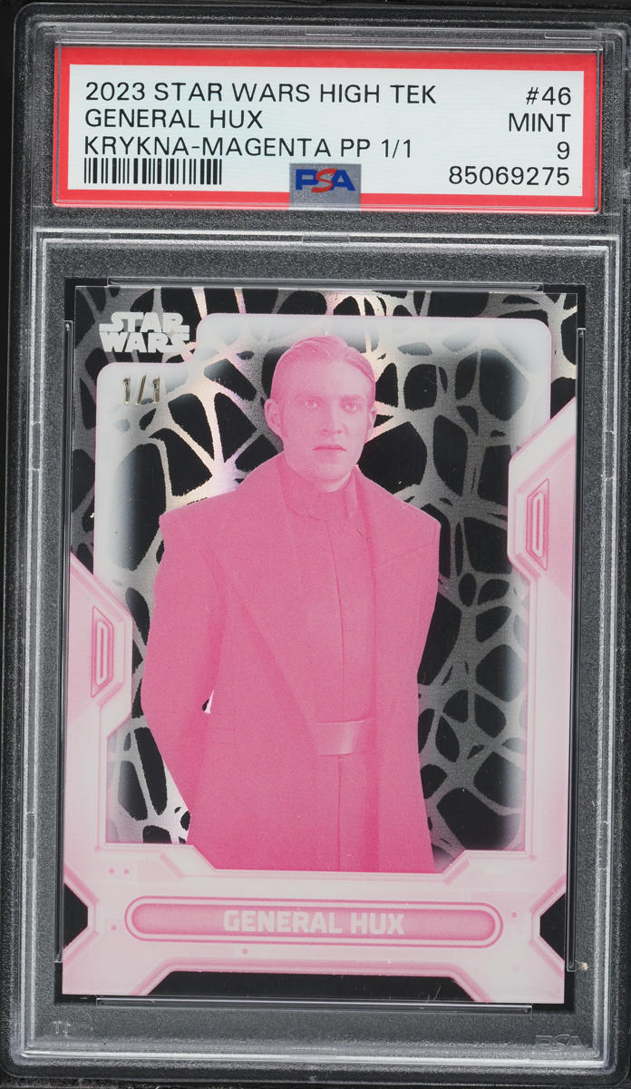 2023 Topps Star Wars High Tek Krykna Magenta Purple General Hux 1/1 #46 PSA 9 MINT