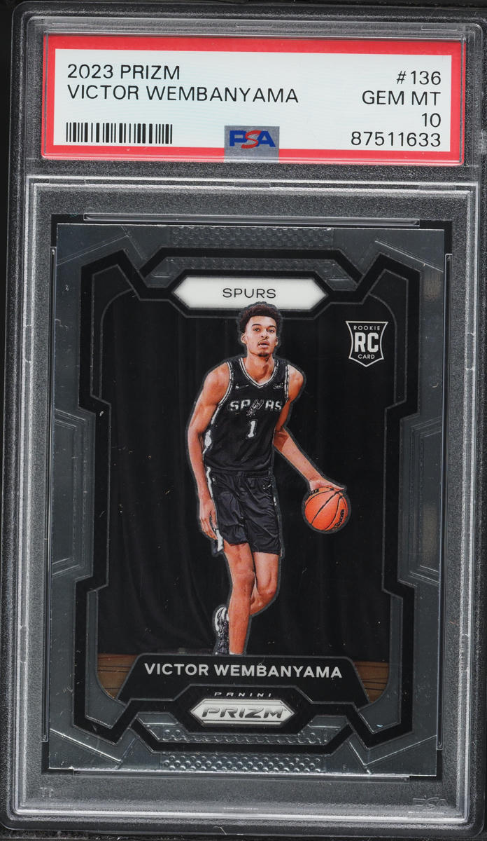 2023 Panini Prizm Victor Wembanyama ROOKIE #136 PSA 10 GEM MINT