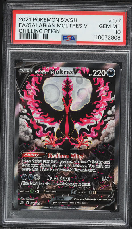 2021 Pokemon Sword & Shield Chilling Reign Alt Art Galarian