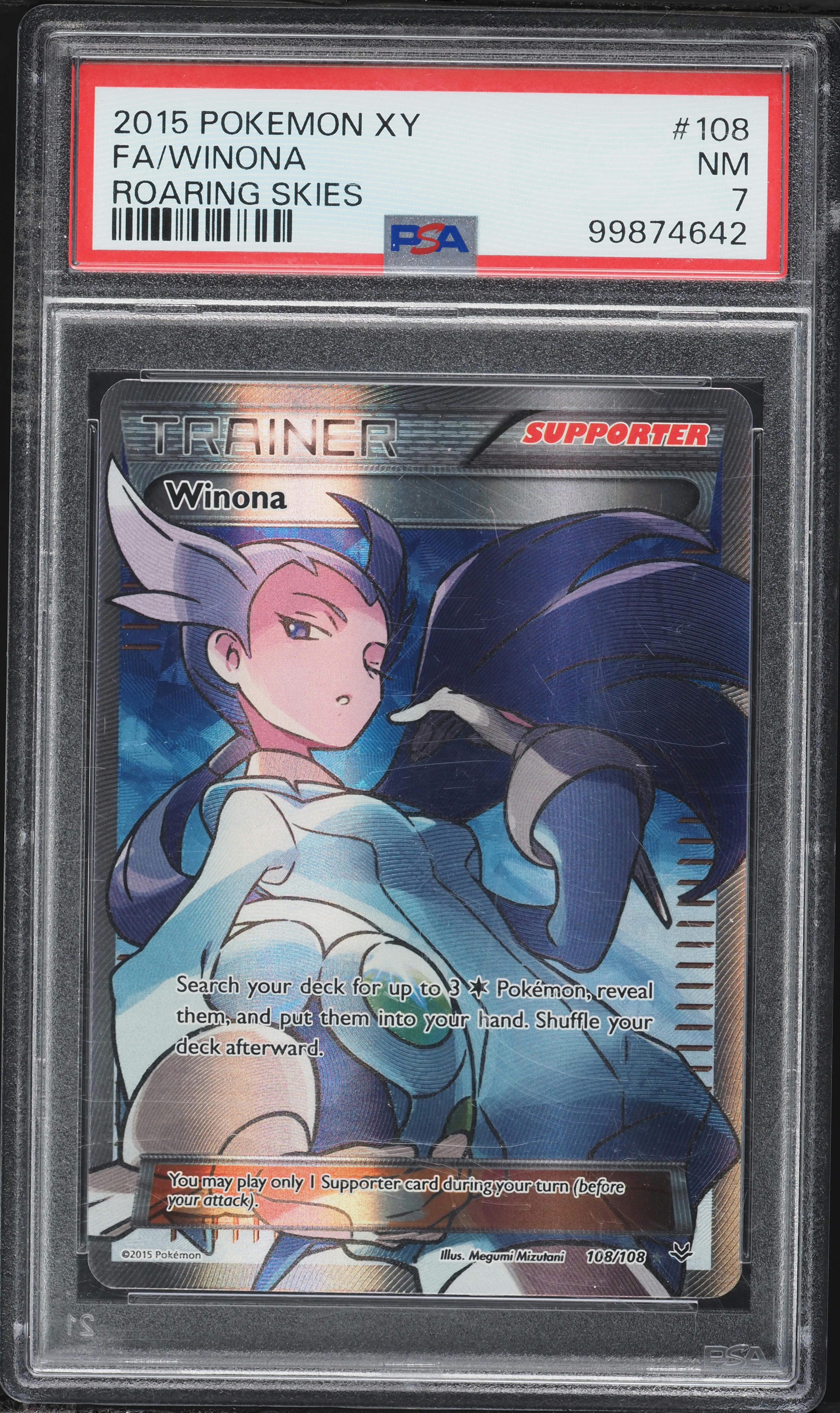 winona pokemon card full art - (108/108) - XY Roaring Skies Mint / near mint condition trading card Winona - XY - Roaring