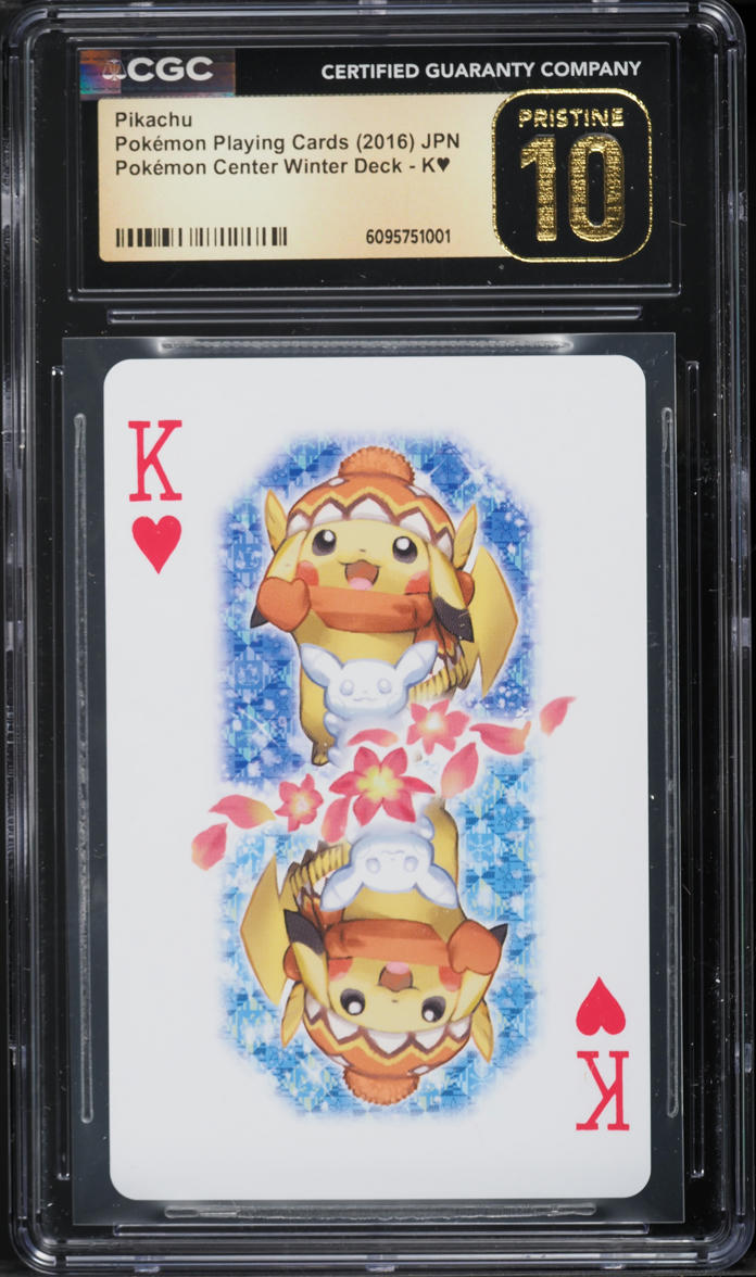 2016 Pokemon Japanese Center Playing Cards Winter Deck Pikachu CGC 10  PRISTINE on Fanatics Collect