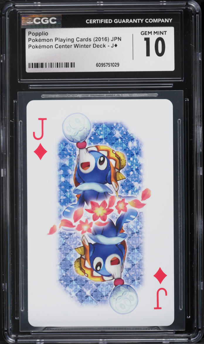 2016 Pokemon Japanese Playing Cards Center Winter Deck Popplio J CGC 10 GEM  MINT on Fanatics Collect