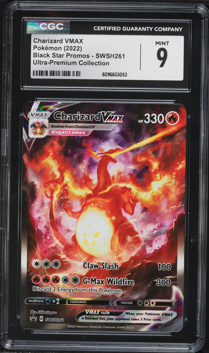 2022 Pokemon Sword & Shield Promo Ultra Premium Charizard VMAX #SWSH261 CGC 9 MINT
