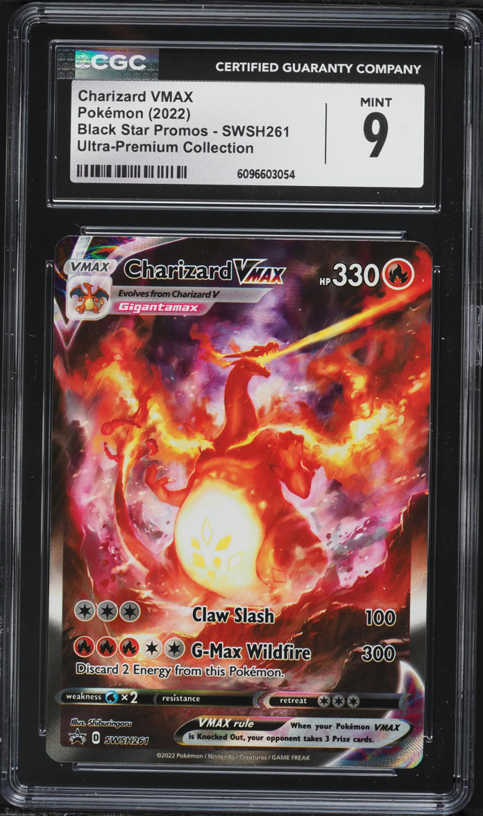 2022 Pokemon Sword & Shield Promo Ultra Premium Charizard VMAX #SWSH261 CGC 9 MINT