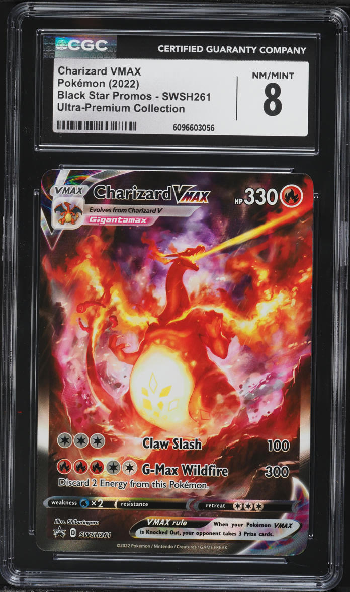 2022 Pokemon Sword & Shield Promo Ultra Premium Charizard VMAX #SWSH261 CGC 8 NM-MT