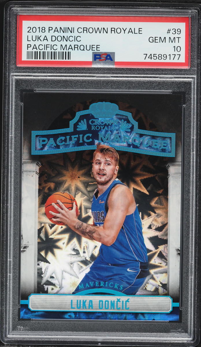 2018 Crown Royale Pacific Marquee Luka Doncic ROOKIE#39 PSA 10 GEM