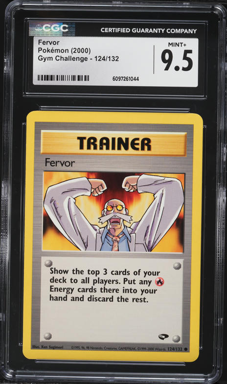 2000 Pokemon Gym Challenge Fervor #124 CGC 9.5 MINT+