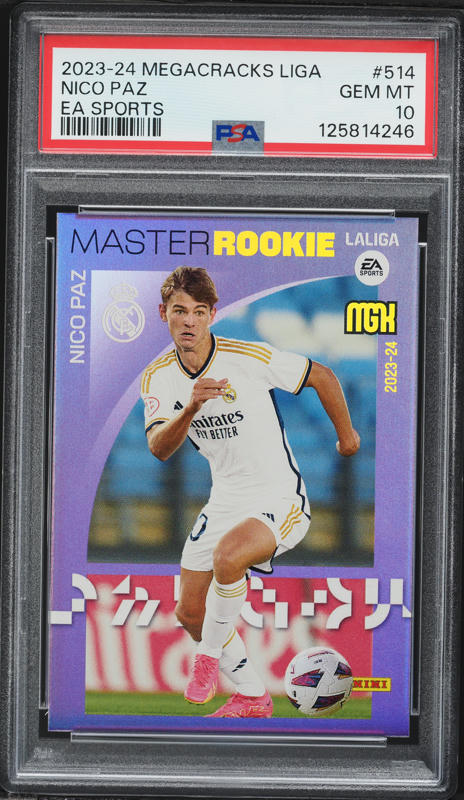 2023 Panini Megacracks LaLiga EA Sports Nico Paz ROOKIE #514 PSA