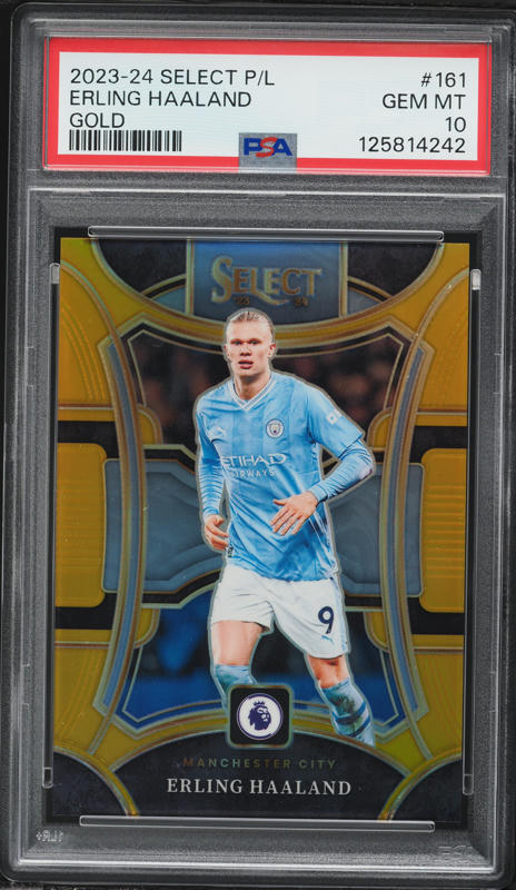2023 Panini Obsidian Black Colorblast Erling Haaland #11 PSA 9