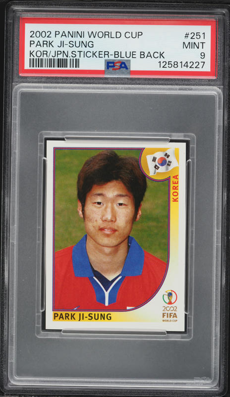 2002 Panini World Cup Korea Japan Stickers Blue Back Park Ji-Sung