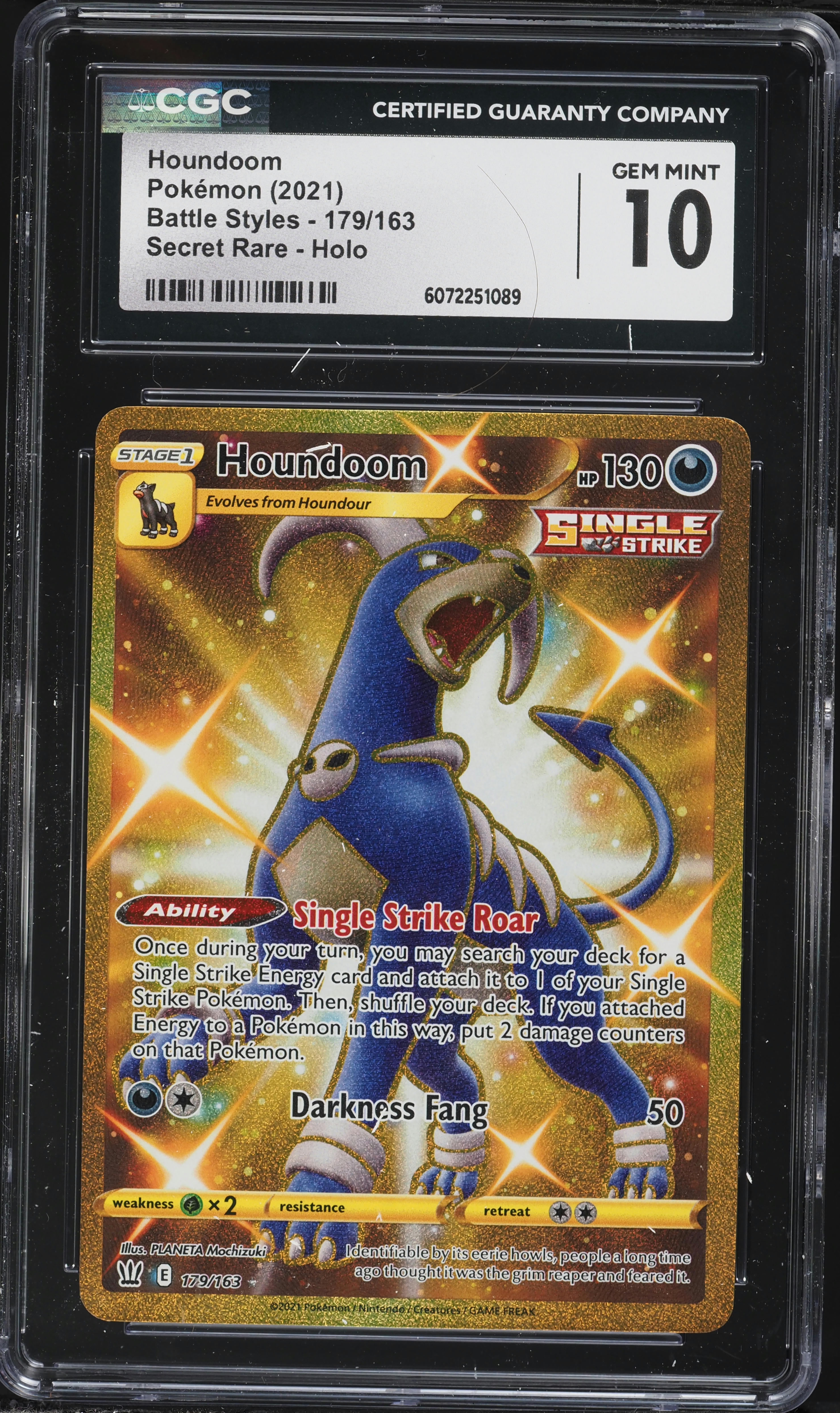 houndoom single strike pokemon card value Pokemon Battle Styles Houndoom #179