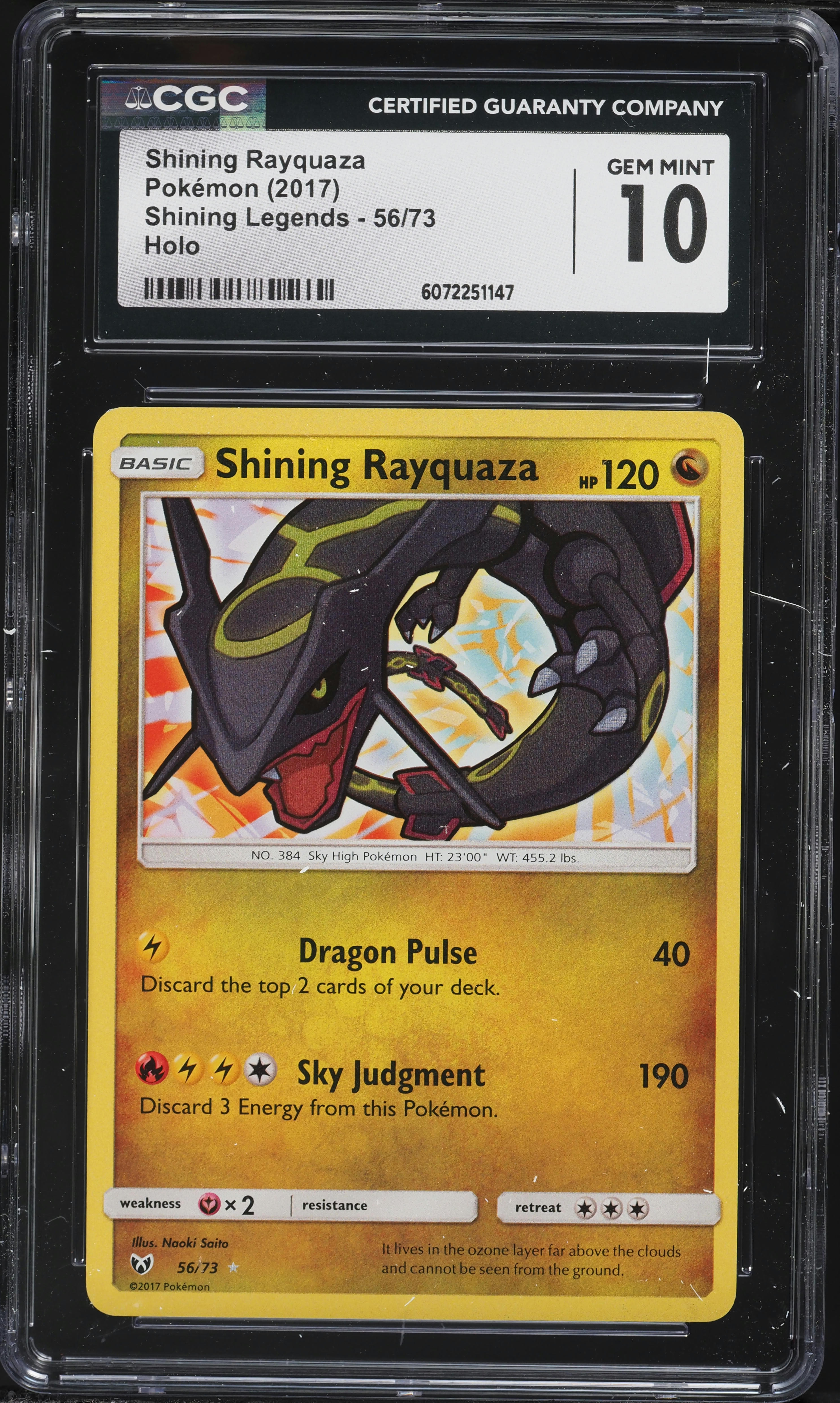 2017 Pokemon Sun & Moon Shining Legends Holo Shining Rayquaza #56 CGC 10 GEM MINT on Fanatics Collect 2017 Pokemon Sun & Moon Shining Legends Holo Shining Rayquaza #56 CGC 10 GEM MINT on Fanatics Collect