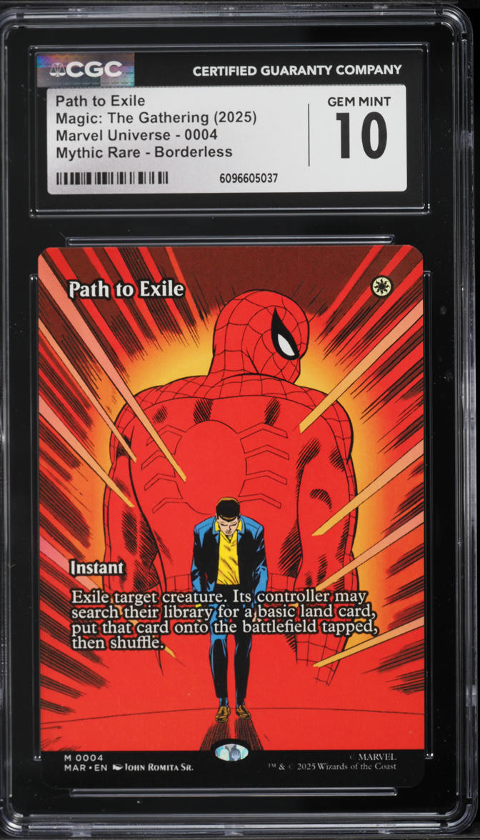 2025 Magic The Gathering MTG Marvel Universe Borderless Path To Exile #0004 CGC 10 GEM MINT on Fanatics Collect 2025 Magic The Gathering MTG Marvel Universe Borderless Path To Exile #0004 CGC 10 GEM MINT on Fanatics Collect