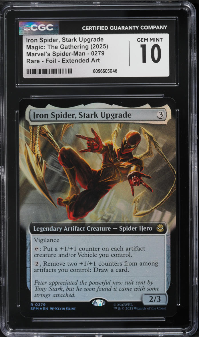 2025 Magic The Gathering MTG Marvel's Spider-Man Foil Extended Iron Spider Stark Upgrade CGC 10 on Fanatics Collect 2025 Magic The Gathering MTG Marvel's Spider-Man Foil Extended Iron Spider Stark Upgrade CGC 10 on Fanatics Collect