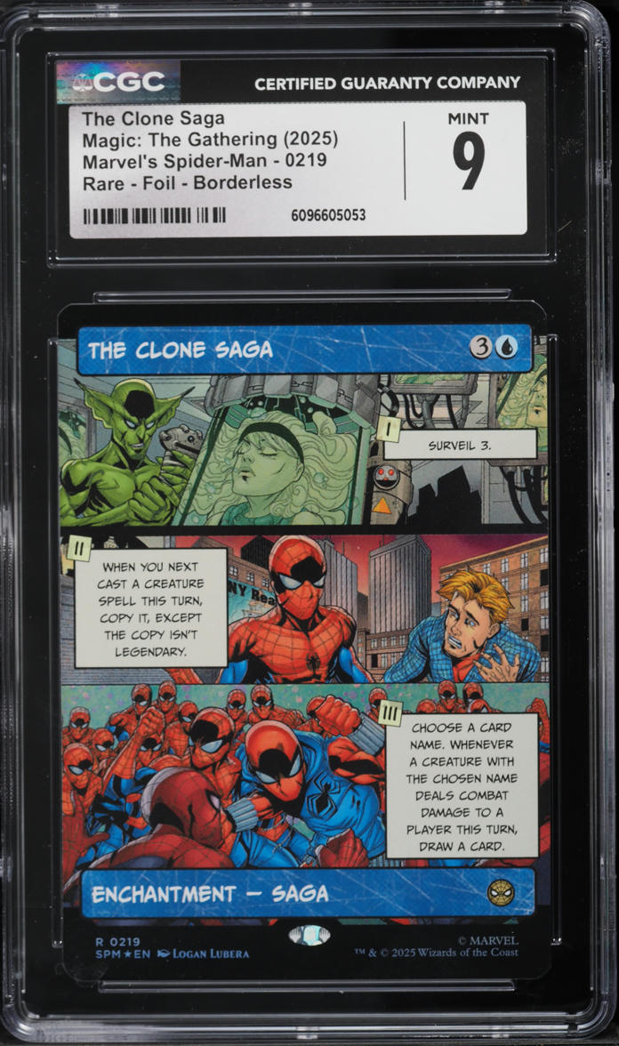2025 Magic The Gathering MTG Marvel's Spider-Man Foil Borderless The Clone Saga #219 CGC 9 MINT