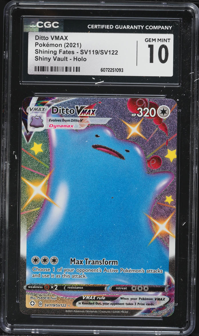 shiny ditto vmax pokemon card Amazon.com: Ditto Vmax & V - Shining Fates - Ultra Rare Card Lot