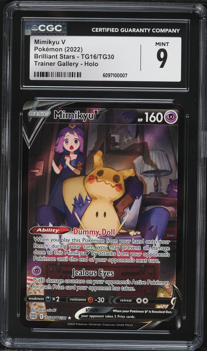 mimikyu v pokemon card value Mimikyu V 068/172 Swsh09: Brilliant Stars Holo for sale online
