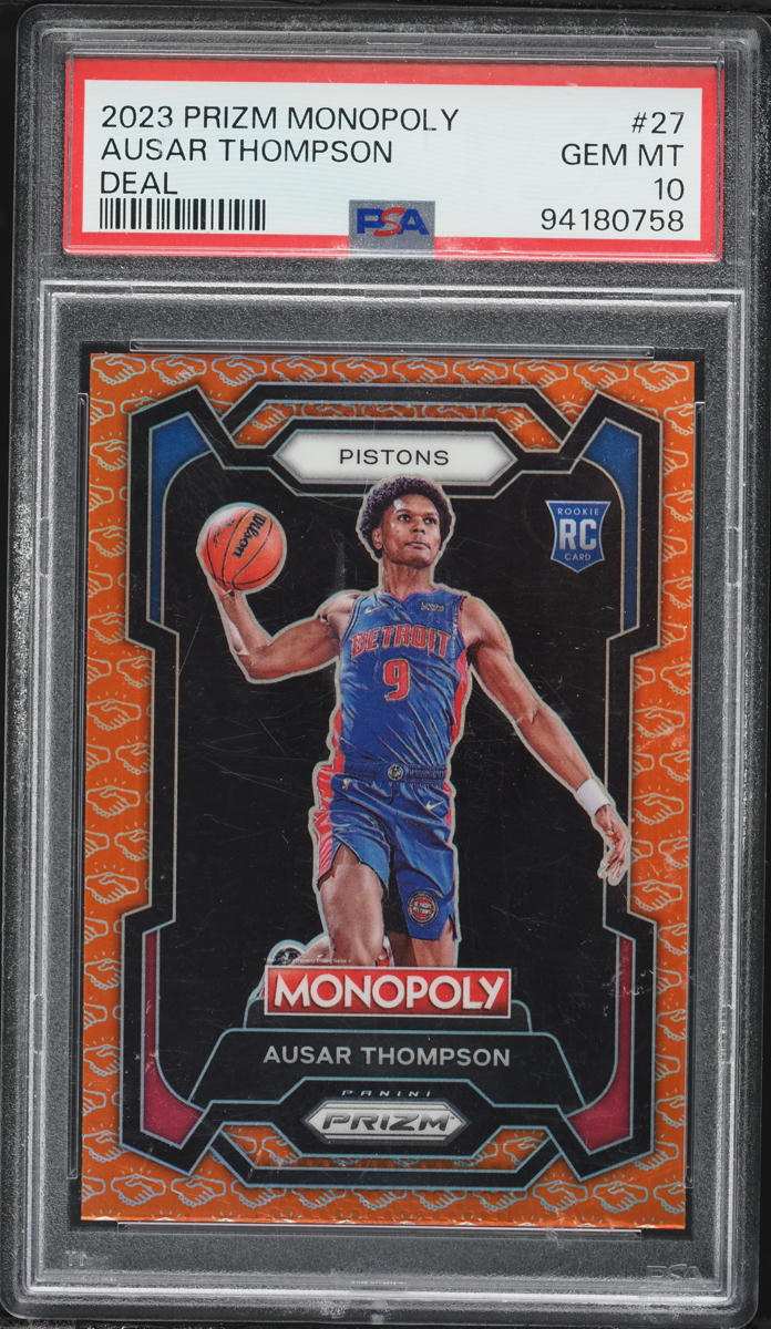 2023 Panini Prizm Monopoly Deal Ausar Thompson ROOKIE #27 PSA 10 GEM MINT