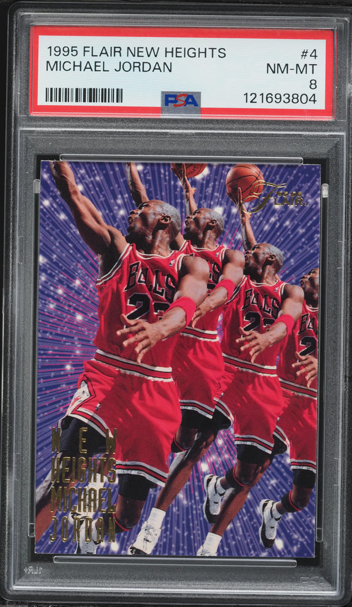 1995 Flair New Heights Michael Jordan #4 PSA 8 NM-MT