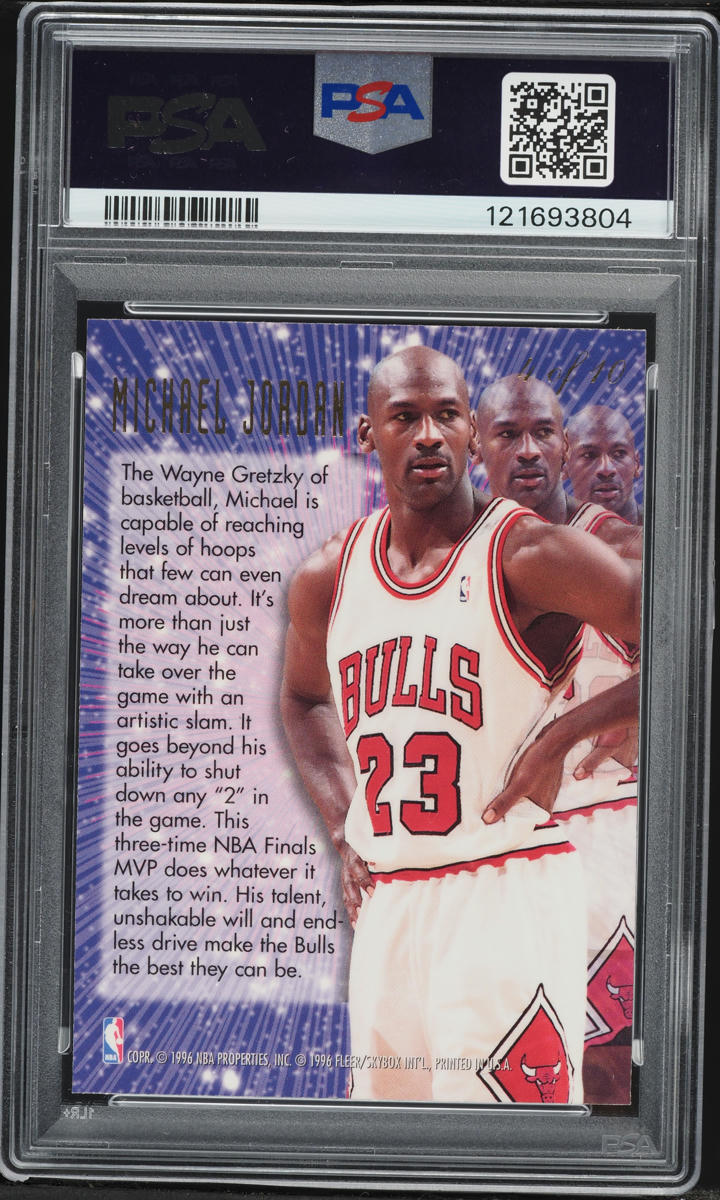 1995 Flair New Heights Michael Jordan #4 PSA 8 NM-MT