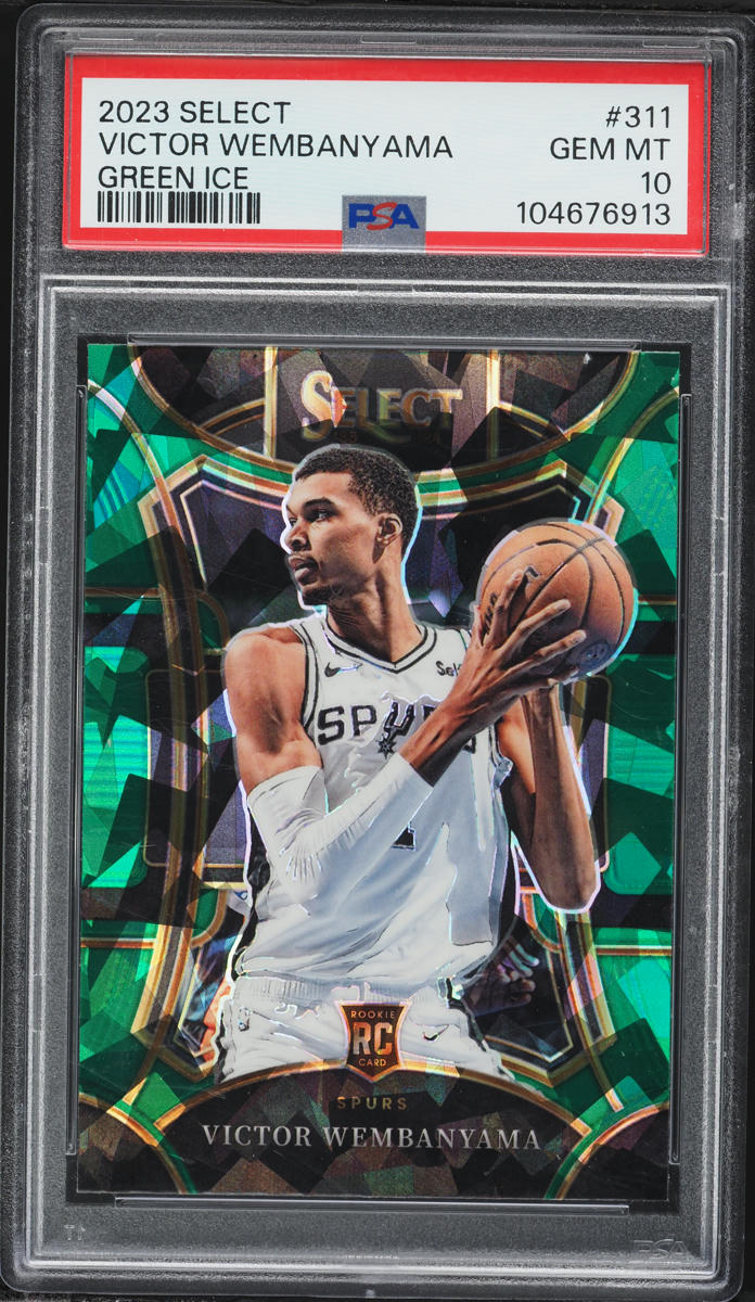 2023 Select Mezzanine Green Ice Victor Wembanyama ROOKIE #311 PSA 10 GEM MINT