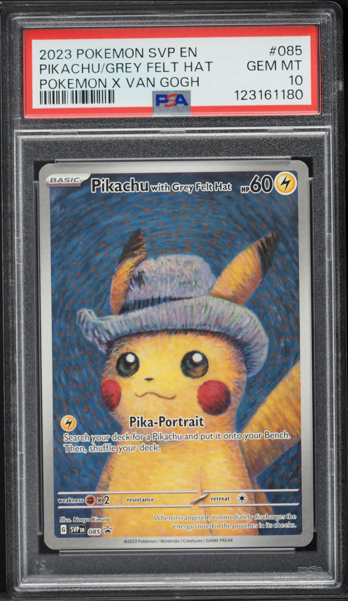 2023 Pokemon SV Promo Van Gogh Full Art Pikachu With Grey Felt Hat #85 PSA 10 GEM MINT