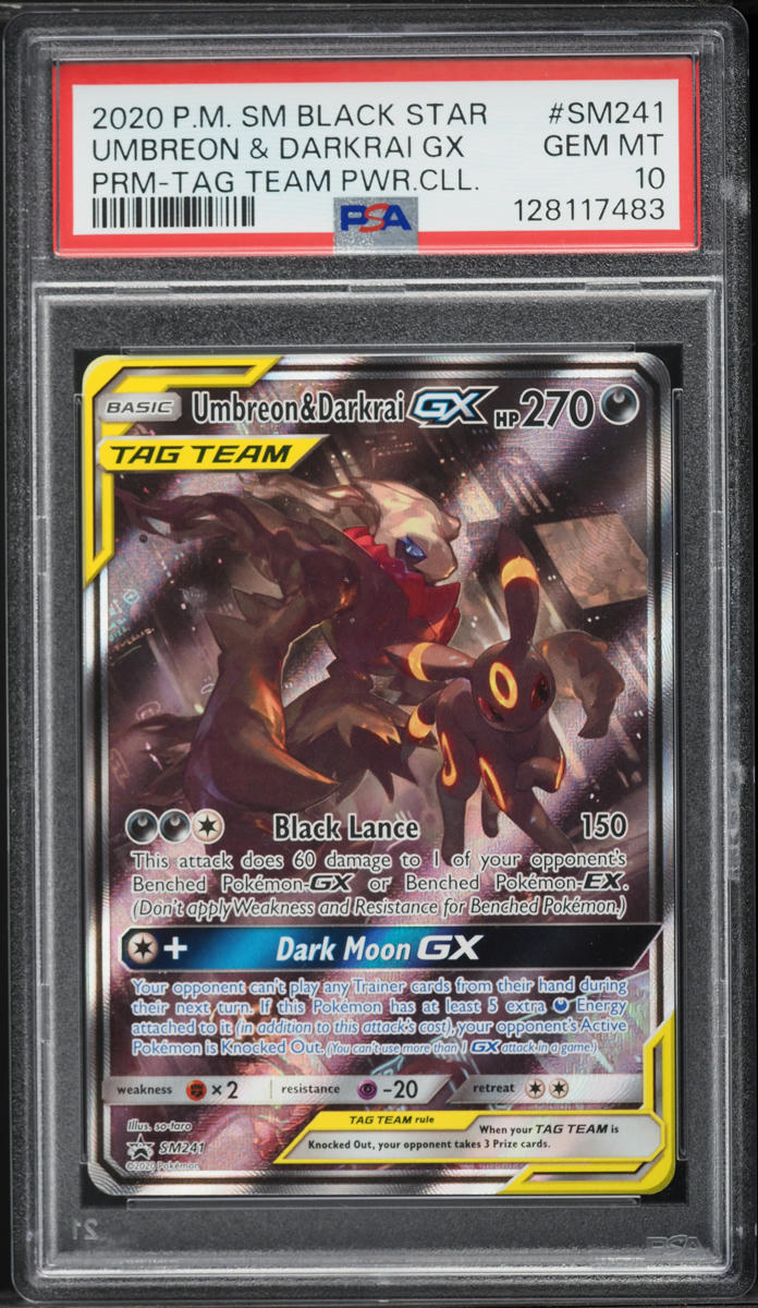 2020 Pokemon SM Promo Tag Team Powers Full Art Umbreon & Darkrai
