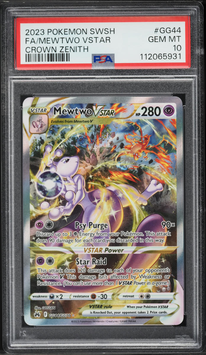 WCS2010 ホウオウ PSA GEM-MT10 2023 Pokemon Sword & Shield Crown Zenith Full Art Mewtwo VSTAR