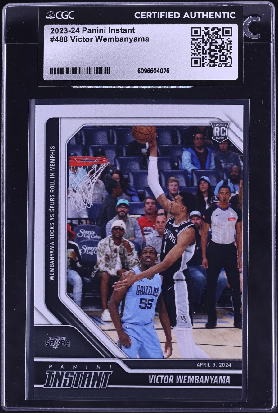 2023 Panini Instant Victor Wembanyama ROOKIE #488 CGC AUTH