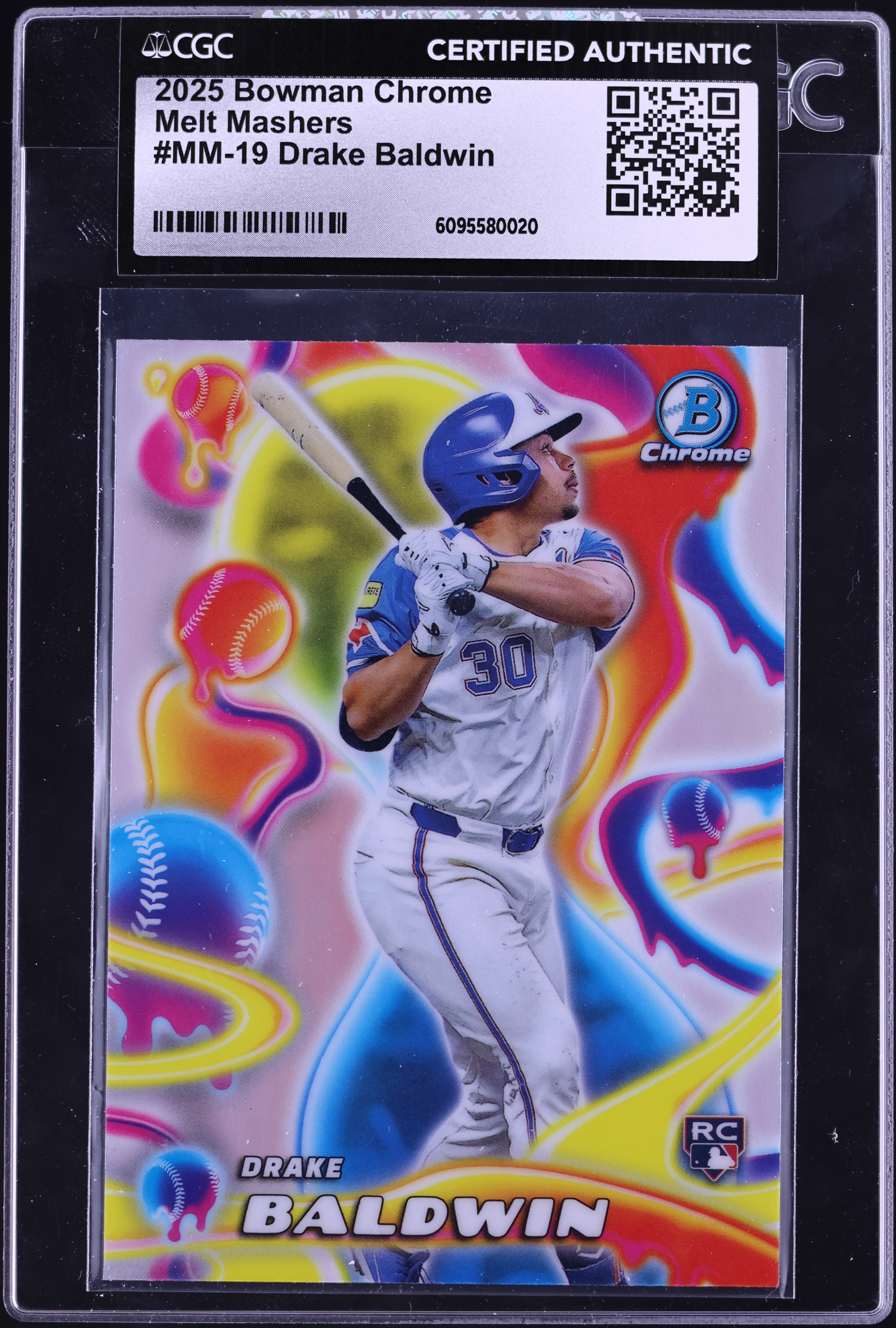 2025 Bowman Chrome Melt Mashers Drake Baldwin ROOKIE #MM-19 CGC