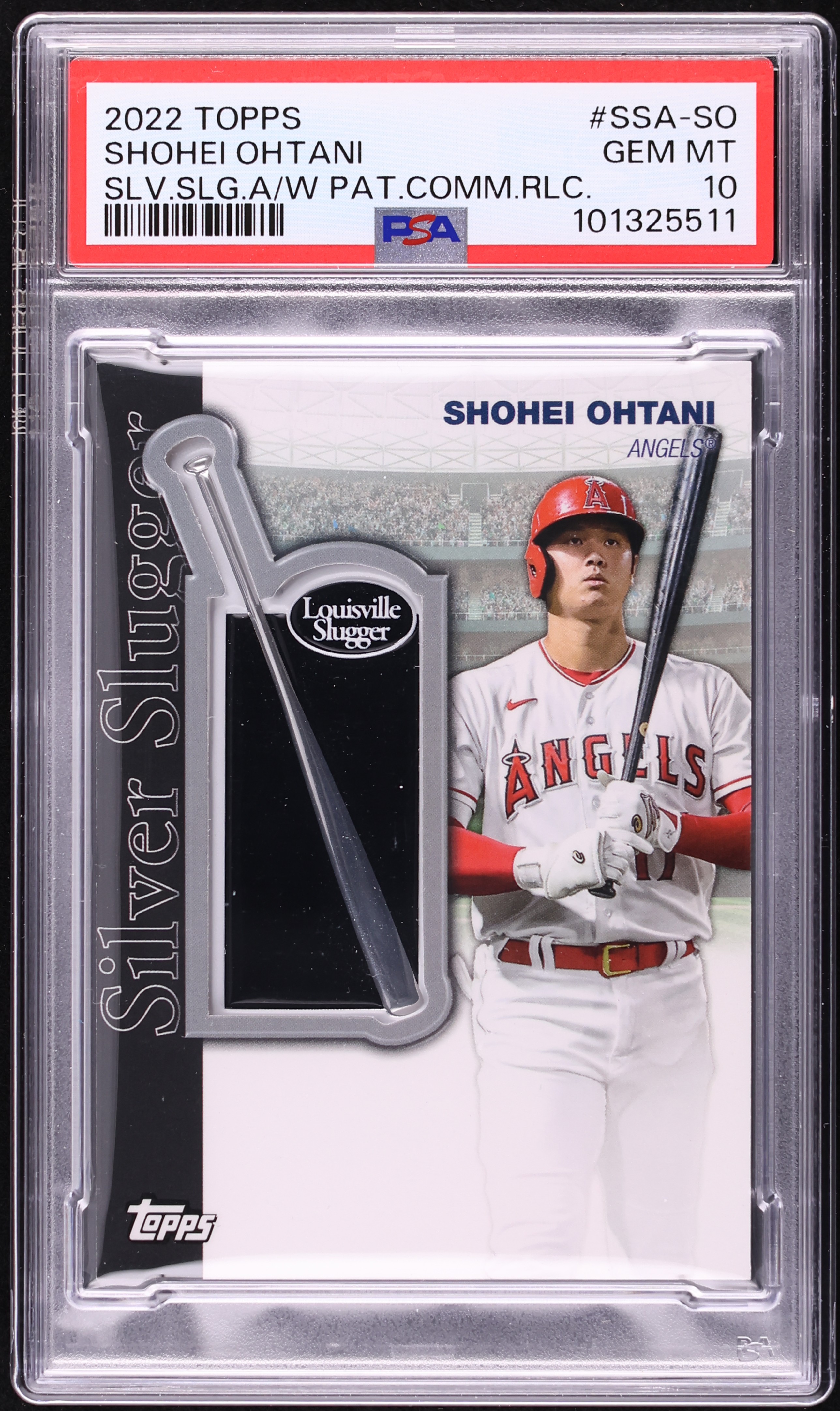 2022 Topps Silver Slugger Award Winner Commemorative Shohei Ohtani