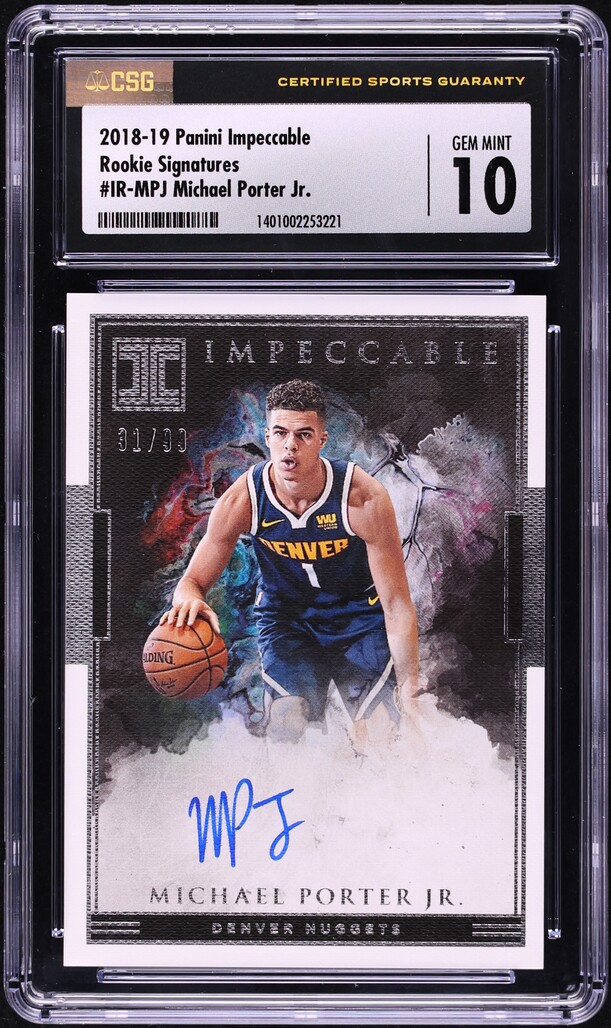 その他 PANINI PRIZM MICHAEL PORTER Jr. AUTO その他 PANINI PRIZM MICHAEL PORTER Jr. AUTO Michael Porter Jr