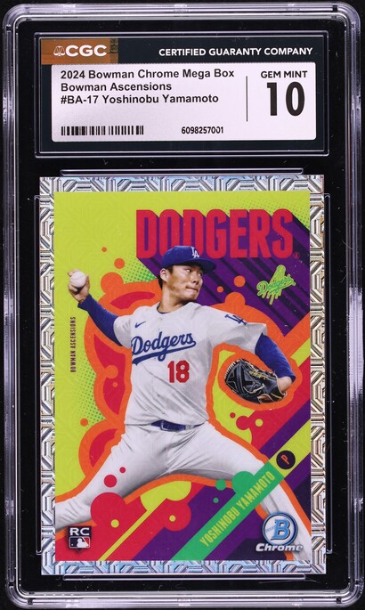 2024 Bowman Chrome Mega Box Ascensions Yoshinobu Yamamoto ROOKIE