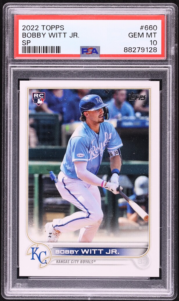 2022 Topps Bobby Witt Jr. SP ROOKIE #660 PSA 10 GEM MINT
