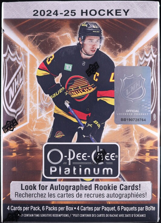 2024 Upper Deck O-Pee-Chee Platinum Hockey Sealed Blaster Box, 6ct Packs