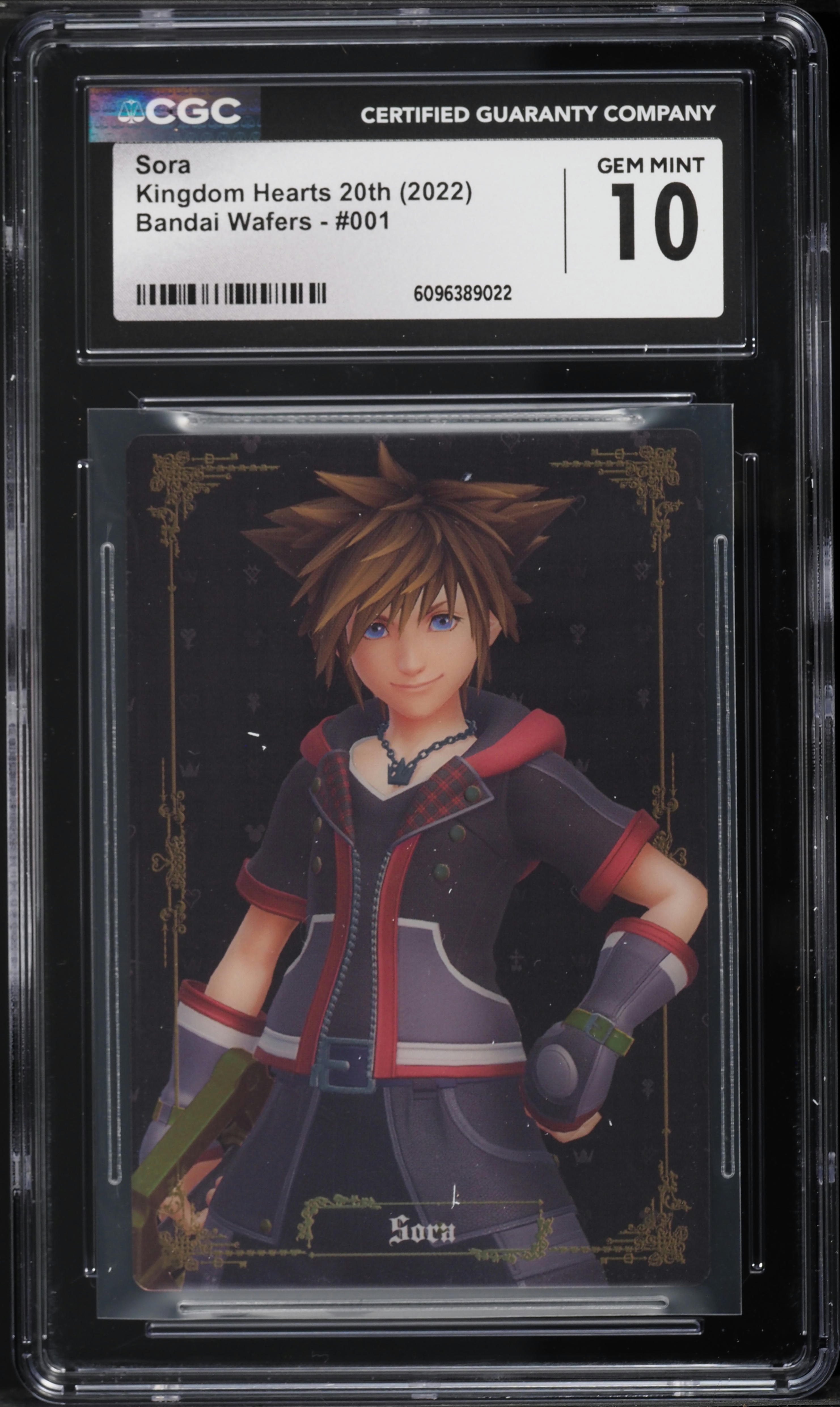 sora 2022 Wafer Cards Kingdom Hearts 20th Sora #001 CGC 10 GEM MINT on
