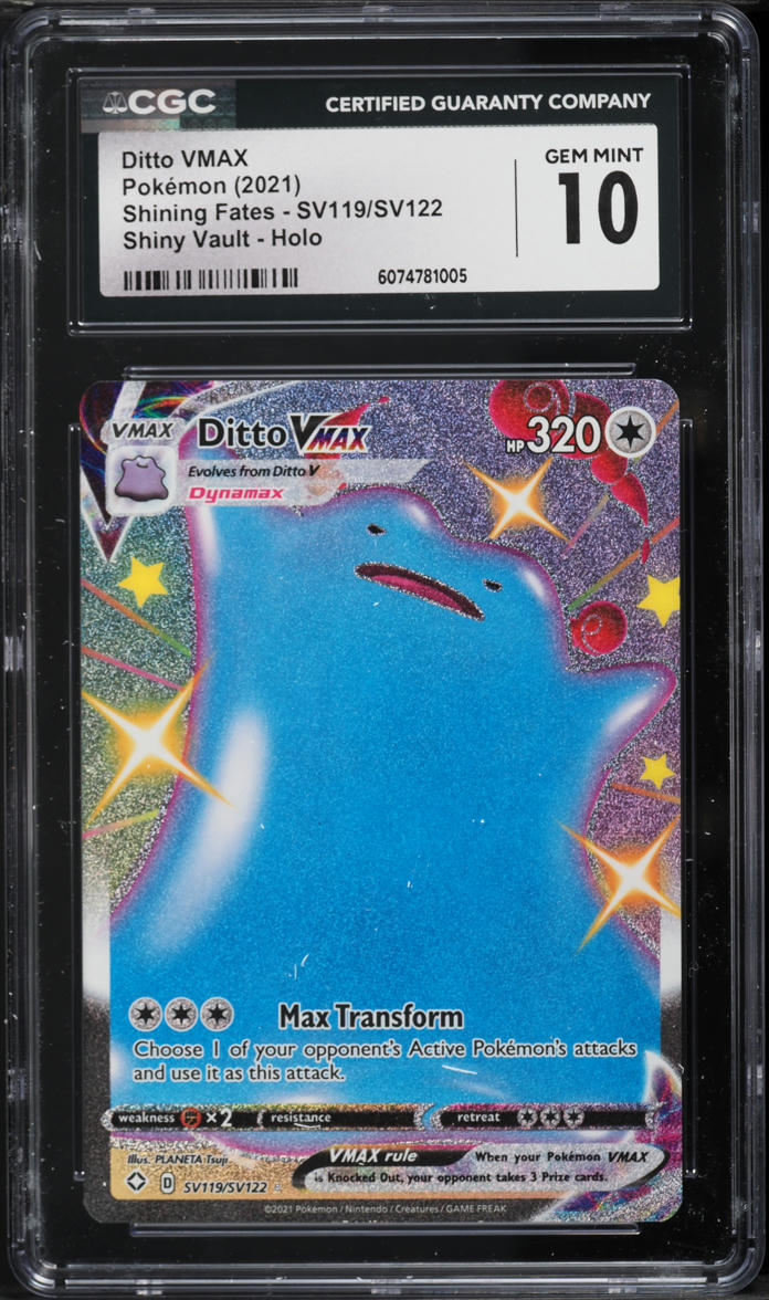 ditto pokemon card full art Shining Fates: Ditto VMAX Full Art main image 0