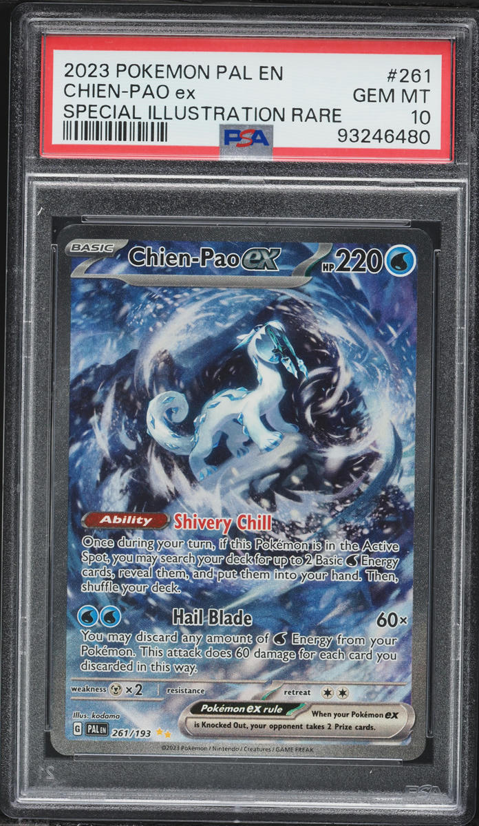 2023 Pokemon Scarlet & Violet Paldea Evolved SIR Chien-Pao EX #261 PSA 10 GEM MINT