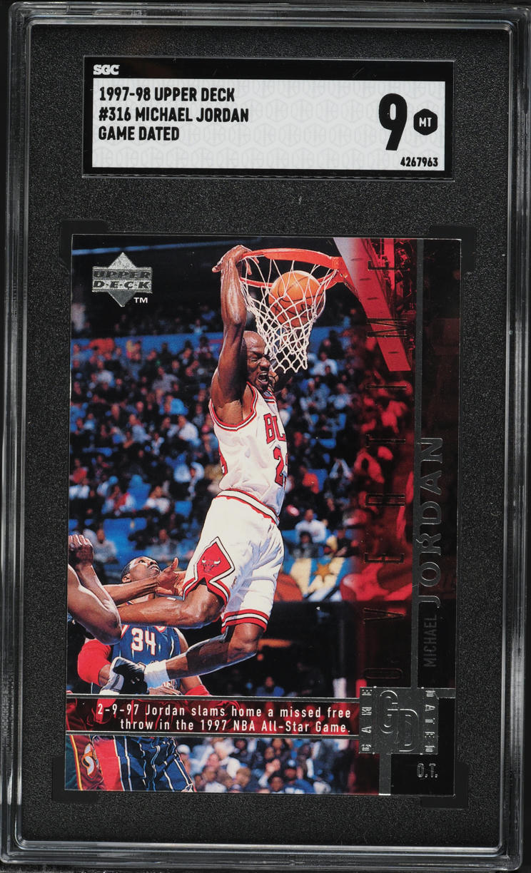 1997 Upper Deck Game Dated Michael Jordan #316 SGC 9 MINT