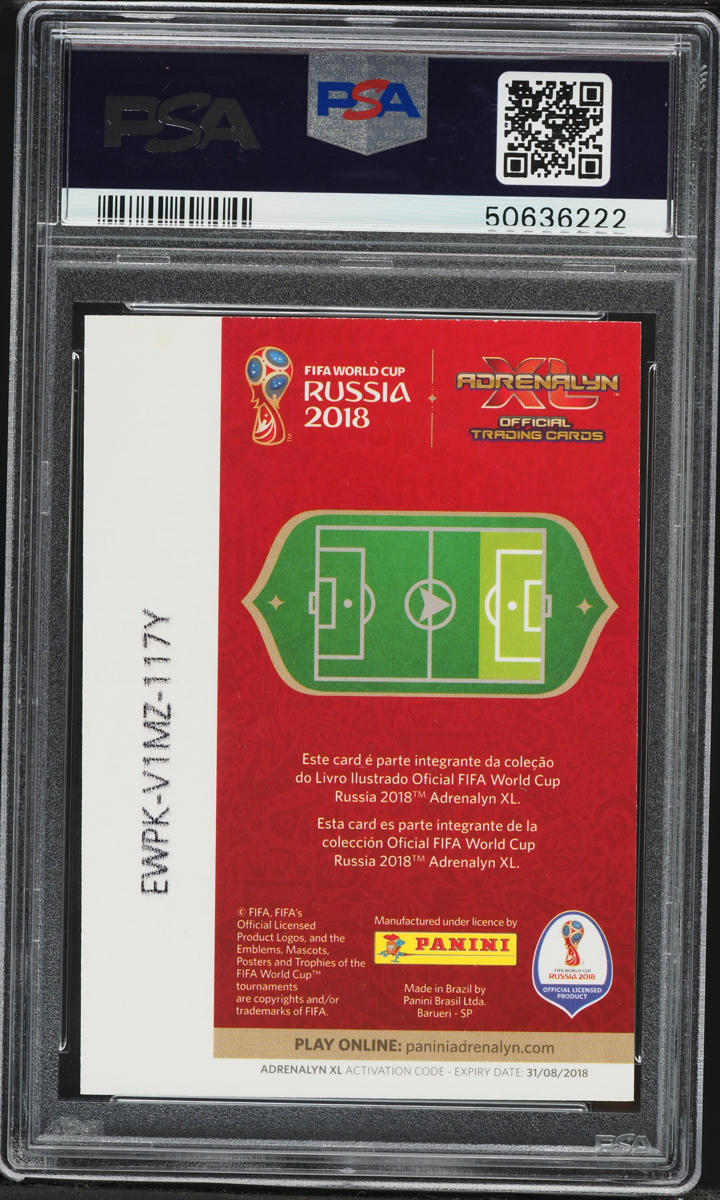 Sticker Panini Fiers D'Être Bleus Russia 2018 – Kylian Mbappé Argenté #54 Rookie 2